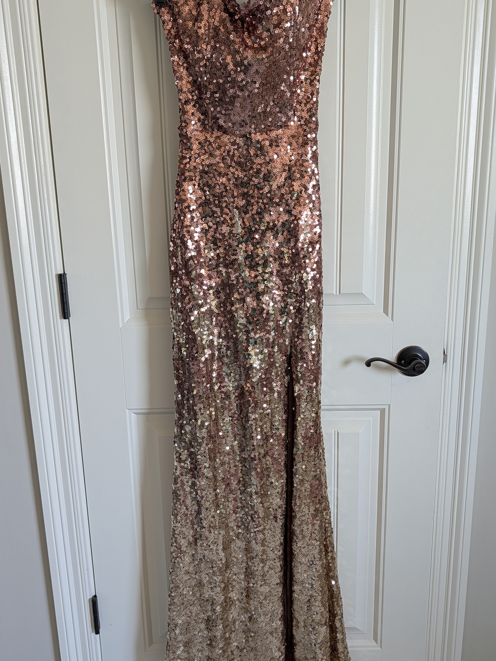Eternal Elegance Sequin Ombre Dress (Copper And Gold)